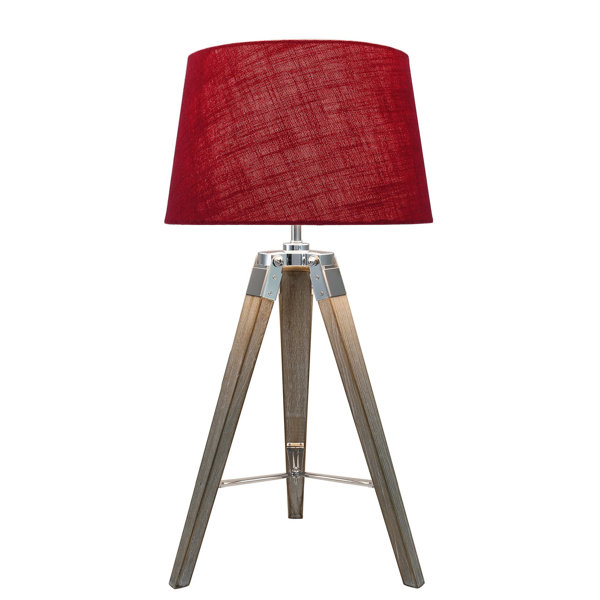 Highland Dunes Bayfield 64cm Tripod Table Lamps, Bedside Buffet Lamp